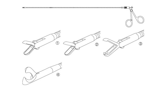 Гибкие захватывающие щипцы 9 Fr. O0125